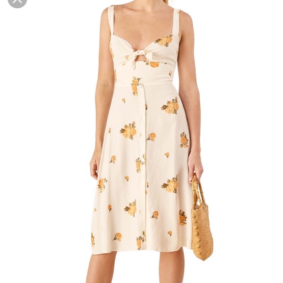 Reformation Dresses & Skirts - NWOT Reformation Frankfort Tie Bodice Dress